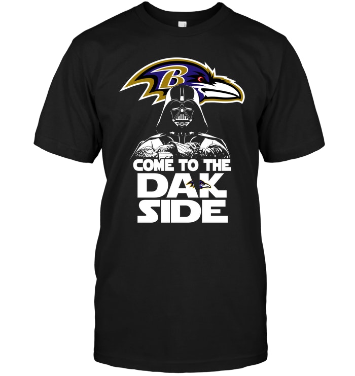 Baltimore Ravens "come To The Dark Side" Star Wars T-Shirt Baltimore Ravens "come To The Dark Side" Star Wars T-Shirt
